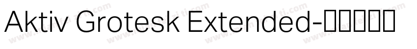 Aktiv Grotesk Extended字体转换